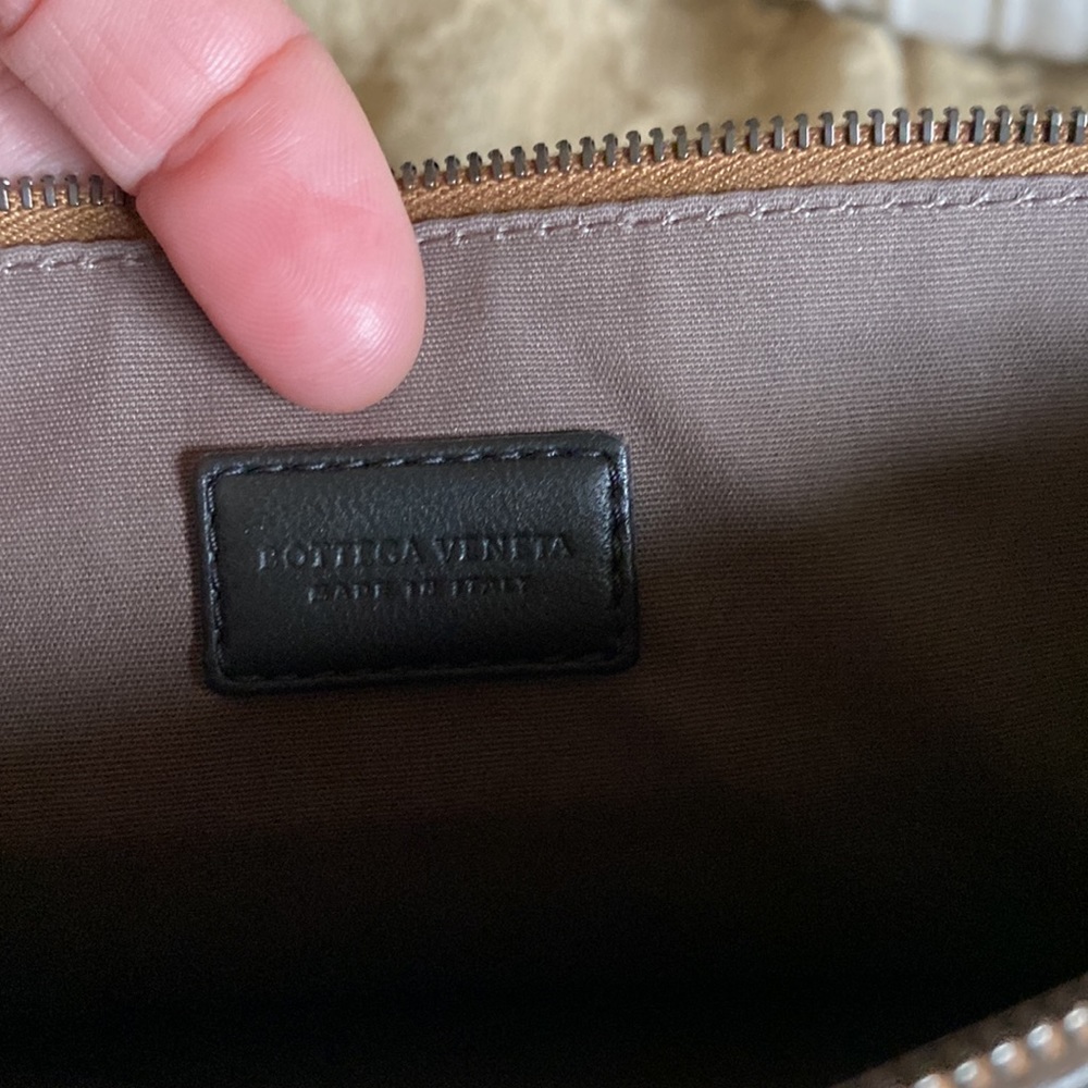 Bottega Veneta Intrecciato Snakeskin trim Clutch- COA - Picture 5 of 8